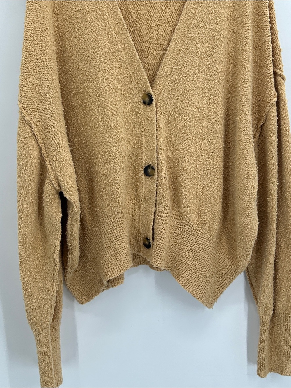 Free People Found my Friend Popcorn Cardigan Size XL - Picture 4 of 6